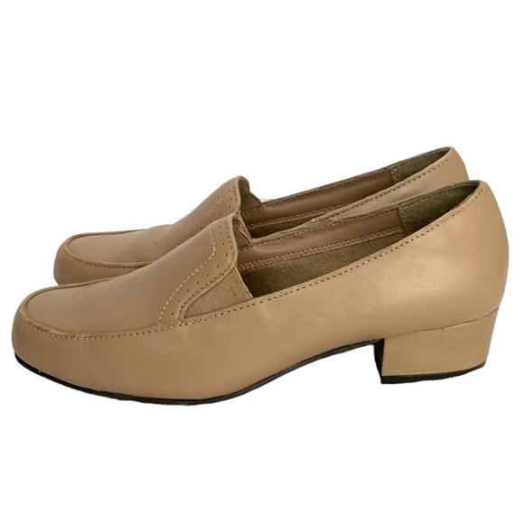 Dr. Scholl's Classic Twin Gore Leather Pump Size 7.5 M Women’s Tan #69831 - Picture 3 of 9